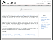Tablet Screenshot of anandsoft.com